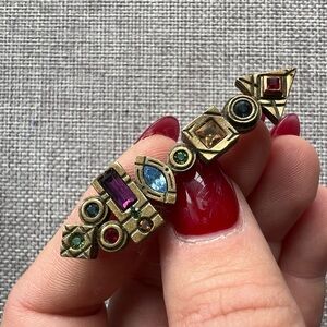 Elegant Patricia Locke Multicolor Geometric Women's Brooch